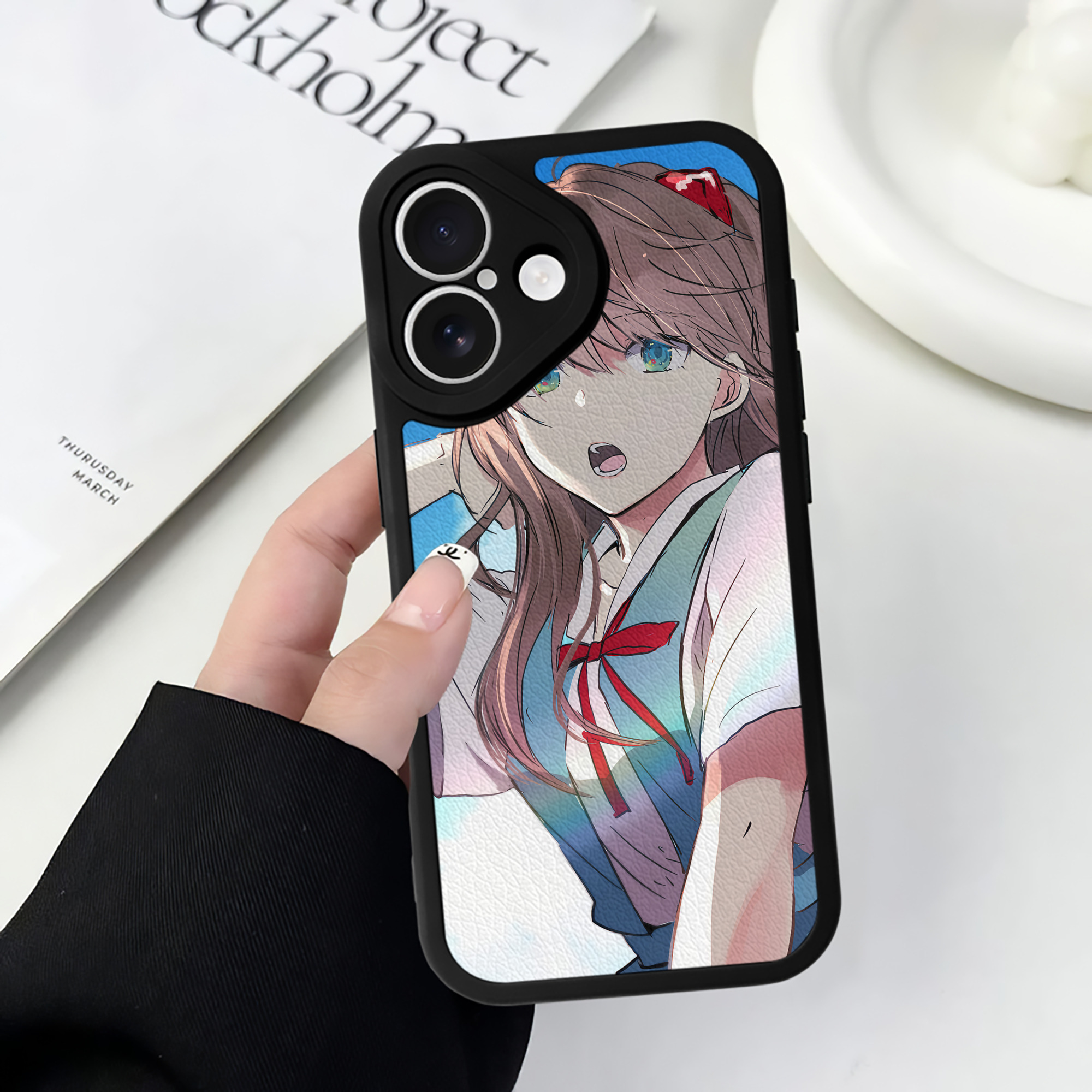 （画像用） EVA 新世紀エヴァンゲリオン 【iPhone 16シリーズ対応】シリコンスマホケース（レザー調） 材質：シリコン